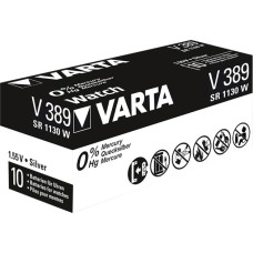 Varta Silberoxid-Knopfzelle 389, Batterie(silber, 10 Stück)