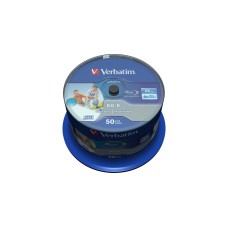 Verbatim BD-R 25GB, Blu-ray-Rohlinge(6fach, 50 Stück, bedruckbar)