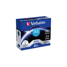 Verbatim BD-R M-Disc 100 GB, Blu-ray-Rohlinge(4-fach, 5 Stück)