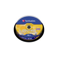 Verbatim DVD+RW 4,7 GB, DVD-Rohlinge(4fach, 10 Stück)