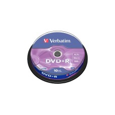 Verbatim DVD+R 4,7 GB, DVD-Rohlinge(16fach, 10 Stück)