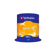 Verbatim DVD-R 4,7 GB, DVD-Rohlinge(16fach, 100 Stück)