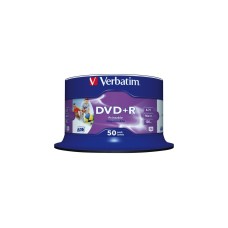 Verbatim DVD+R 4,7 GB, DVD-Rohlinge(16fach, 50 Stück)
