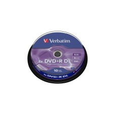 Verbatim DVD+R DL 8,5 GB, DVD-Rohlinge(8fach, 10 Stück)