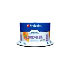 Verbatim DVD+R DL 8,5 GB, DVD-Rohlinge(8fach, 50 Stück, bedruckbar)