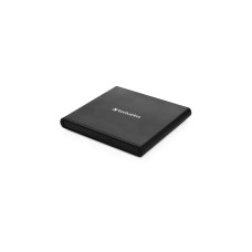 Verbatim Externer Slimline CD-DVD-Brenner, externer DVD-Brenner(schwarz, USB-A 2.0)