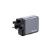 Verbatim GaN-Ladegerät 140W, 1x USB-A , 3x USB-C(grau, PD 3.1, PD 3.0, QC 3.0)