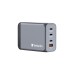 Verbatim GaN-Ladegerät 240W, 1x USB-A , 3x USB-C(grau, PD 3.0, QC 3.0)