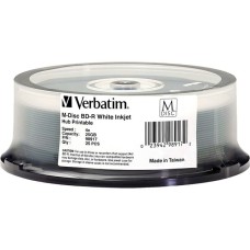 Verbatim M-DISC BD-R 4x 25 GB, Blu-ray-Rohlinge(4-fach, 25 Stück, bedruckbar)