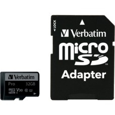 Verbatim Pro 32GB microSDHC, Speicherkarte(UHS Speed Class 3)