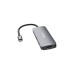 Verbatim USB-C Pro Multiport-Hub CMH-08, 8 Port, Dockingstation(grau, 2x HDMI, 3x USB-A, USB-C PD, SD, microSD)