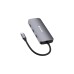 Verbatim USB-C Pro Multiport-Hub CMH-09, 9 Port , Dockingstation(grau, HDMI, RJ-45, 3x USB-A, 2x USB-C, PD, SD, microSD)
