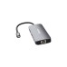 Verbatim USB-C Pro Multiport-Hub CMH-09, 9 Port , Dockingstation(grau, HDMI, RJ-45, 3x USB-A, 2x USB-C, PD, SD, microSD)