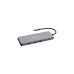Verbatim USB-C Pro Multiport-Hub CMH-13, 13 Port, Dockingstation(grau, 2x HDMI, DP, RJ-45, 6x USB-A, Audio, 2x USB-C PD)