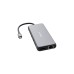 Verbatim USB-C Pro Multiport-Hub CMH-13, 13 Port, Dockingstation(grau, 2x HDMI, DP, RJ-45, 6x USB-A, Audio, 2x USB-C PD)