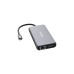 Verbatim USB-C Pro Multiport-Hub CMH-14, 14 Port, Dockingstation(grau, 2x HDMI, VGA, RJ-45, 5x USB-A, Audio, 2x USB-C, PD, SD, microSD)