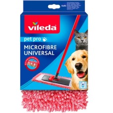 Vileda Ersatzbezug, für Bodenwischer Pet Pro MICROFIBRE UNIVERSAL, Wischbezug(rot)
