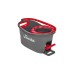 Vileda Turbo EasyWring & Clean Wischmop Komplettset, Bodenwischer(schwarz/rot, inkl. Classic Ersatzkopf)