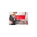 Vileda Turbo EasyWring & Clean Wischmop Komplettset, Bodenwischer(schwarz/rot, inkl. Classic Ersatzkopf)