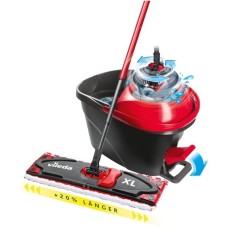 Vileda Wischer ULTRAMAX XL Turbo Komplett Box, Bodenwischer(schwarz/rot, Outlet)
