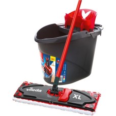 Vileda Wischer ULTRAMAX XL Universal Box, Bodenwischer(schwarz/rot)