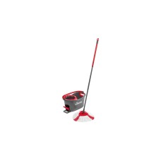 Vileda Wischmop Turbo EasyWring & Clean Box, Bodenwischer(schwarz/rot)