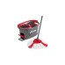 Vileda Wischmop Turbo EasyWring & Clean Box, Bodenwischer(schwarz/rot)
