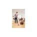 Vileda Wischmop Turbo EasyWring & Clean Box, Bodenwischer(schwarz/rot)