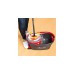 Vileda Wischmop Turbo EasyWring & Clean Box, Bodenwischer(schwarz/rot)