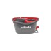 Vileda Wischmop Turbo EasyWring & Clean Box, Bodenwischer(schwarz/rot)
