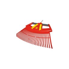 WOLF-Garten Laubrechen 4in1 multi-star, Besen(rot/gelb, 76cm)