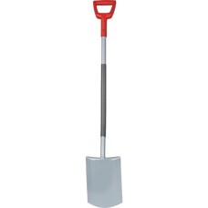 WOLF-Garten Spaten AS-D, gerade(rot/grau, 19cm)