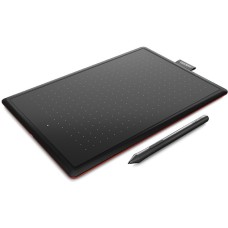 Wacom One by Wacom, Grafiktablett(schwarz/rot, Small)