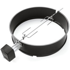 Weber Drehspieß 7494 für Holzkohlegrills mit Ø 57cm, Grillspieß(schwarz/silber)