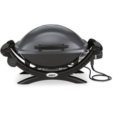 Weber Elektrogrill Q 1400, Dark Grey(schwarz/grau, 2.200 Watt)