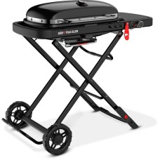 Weber Gasgrill Traveler Stealth(schwarz, zusammenklappbar)