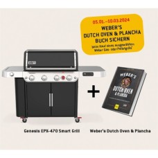 Weber Genesis EPX-470 Smarter Gasgrill(schwarz, mit 2 Messfühlern)