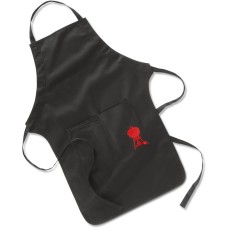 Weber Grill­schür­ze, schwarz mit rotem Kettle Grill 6474, Schürze(schwarz)