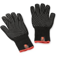 Weber Grillhandschuhe 6669 mit Silikon-Griffflächen, S/M(schwarz, 2 Stück)