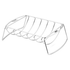 Weber Spare-Rib-Halter und Bratenkorb 6469, Grillkorb(silber)
