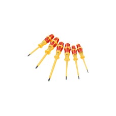 Wera 1060 i/1062 i/6 Schraubendrehersatz Kraftform VDE(gelb/rot, 6-teilig, Black Point Spitze)