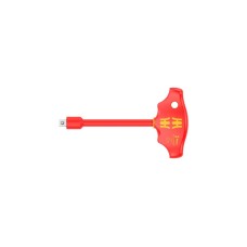 Wera 410 i VDE B Quergriff-Adapterschraubendreher, isoliert(rot/gelb, 3/8" mit Kugelsicherung)
