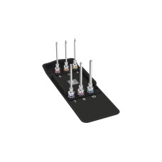 Wera 8740 C HF 2 Zyklop Bitnuss-Satz Innensechskant, Bit-Satz(6-teilig, 1/2", mit Haltefunktion)
