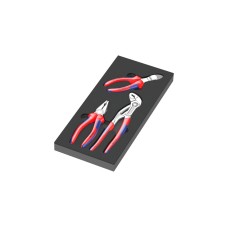 Wera 9780 Schaumstoffeinlage KNIPEX Zangen-Set 1, 3‑teilig(schwarz/grau, in Schaumstoffeinlage für Werkstattwagen)