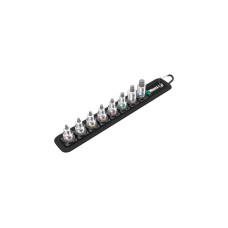 Wera Belt B Imperial 1 Zyklop Bitnuss-Satz Innensechskant, Steckschlüssel(schwarz, 9-teilig, 3/8", mit Haltefunktion)