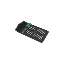 Wera Bicycle Set 2, Bit-Satz(schwarz/grün, 13-teilig, in robuster Falttasche)