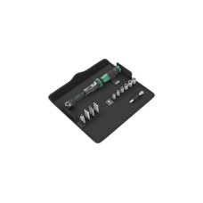 Wera Drehmoment-Schlüssel mit Umschaltknarre Click-Torque A6 Set 1, Drehmomentschlüssel(schwarz/grün, Abtrieb 1/4" Sechskant)