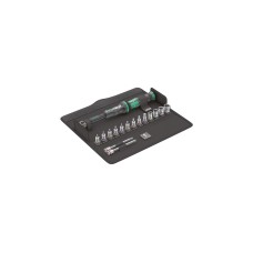 Wera Drehmomentschlüssel Bicycle Set Torque 1, 16-teilig(schwarz/grün, Click-Torque A 5 mit Umschaltknarre)