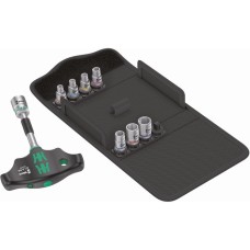 Wera Kraftform Kompakt 400 RA Imperial Set 2, mit Ratschenfunktion, Steckschlüssel(schwarz/grün, 1/4", 9-teilig, mit Kugelsicherung)