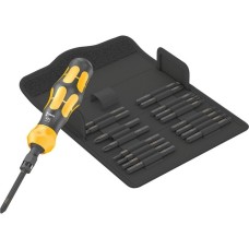 Wera Kraftform Kompakt 900 Set 1, mit Schlagschraubendreher, Bit-Satz(schwarz/gelb, 1/4", 19-teilig)